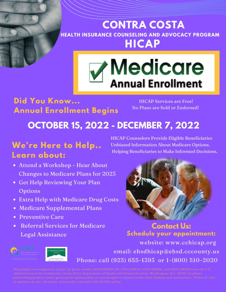 Go to General Information for Annual Enrollment and HICAP Services